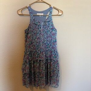 Rachel & Chloe Girls Ruffled Dress Purple Floral Size 10